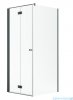 Radaway Nes Kdj B Brushed GunMetal kabina 100x80cm lewa szczotkowany grafit 10025100-92-01L/10039080-01-01